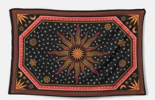 Decorative Wall Tapestry – Vibrant Polyester Fabric Wall Hanging