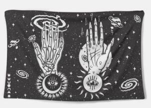 Decorative Wall Tapestry – Vibrant Polyester Fabric Wall Hanging