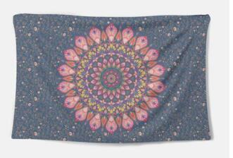Decorative Wall Tapestry – Vibrant Polyester Fabric Wall Hanging