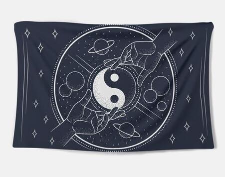Decorative Wall Tapestry – Vibrant Polyester Fabric Wall Hanging