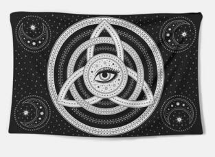 Decorative Wall Tapestry – Vibrant Polyester Fabric Wall Hanging