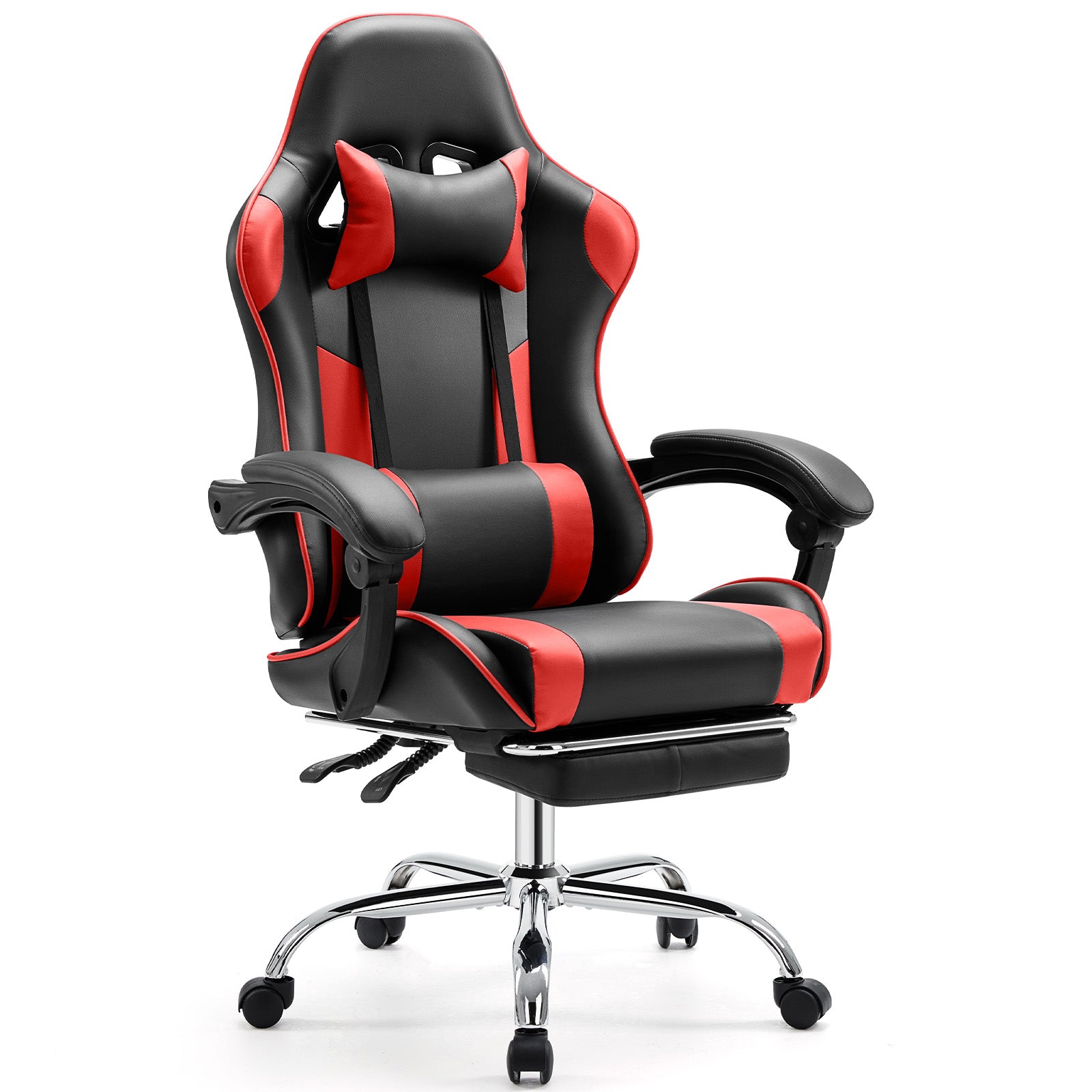 Ergonomic Gaming Chair – Reclining Racing Style with Lumbar & Headrest Support