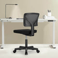 Low Back Mesh Armless Office Chair – Swivel Desk Chair with Height Adjustment