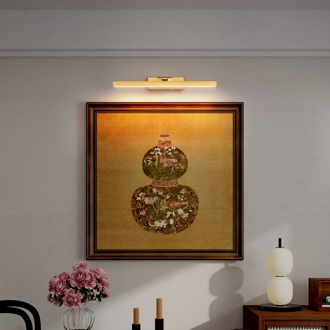 Aurelius™ 16" Brushed Gold LED Vanity Light – Modern Bathroom Fixture
