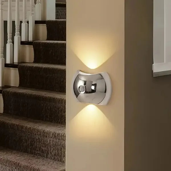 Rechargeable LED Wall Sconce – Motion Sensor, 3 Color Modes, Magnetic Mount (2-Pack)
