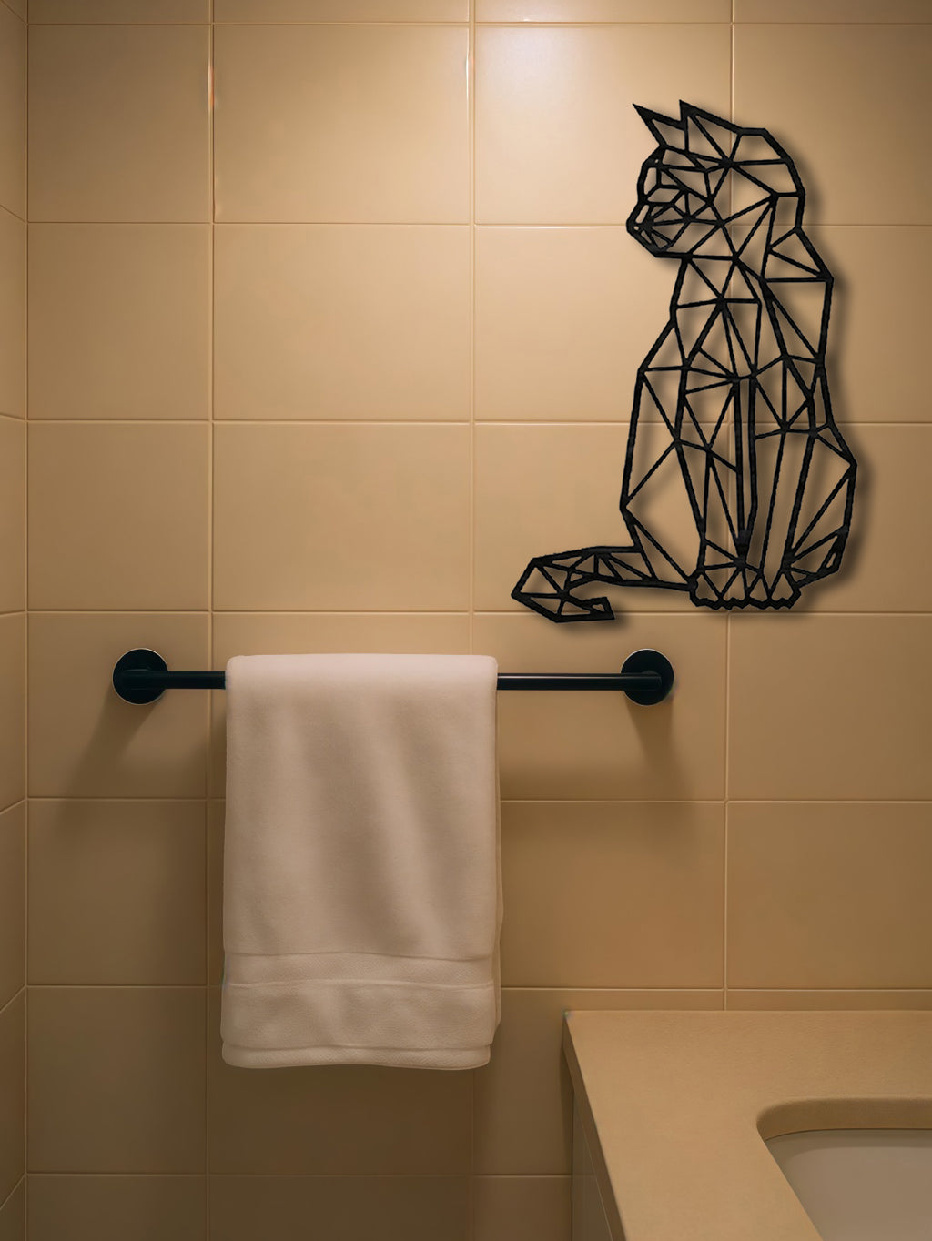 BATH Metal Letter Wall Sign – Chic Bathroom Decor Hanging Art
