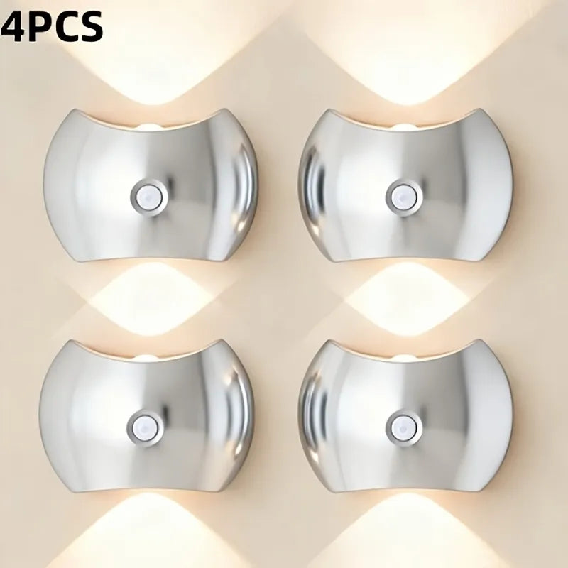 Rechargeable LED Wall Sconce – Motion Sensor, 3 Color Modes, Magnetic Mount (2-Pack)