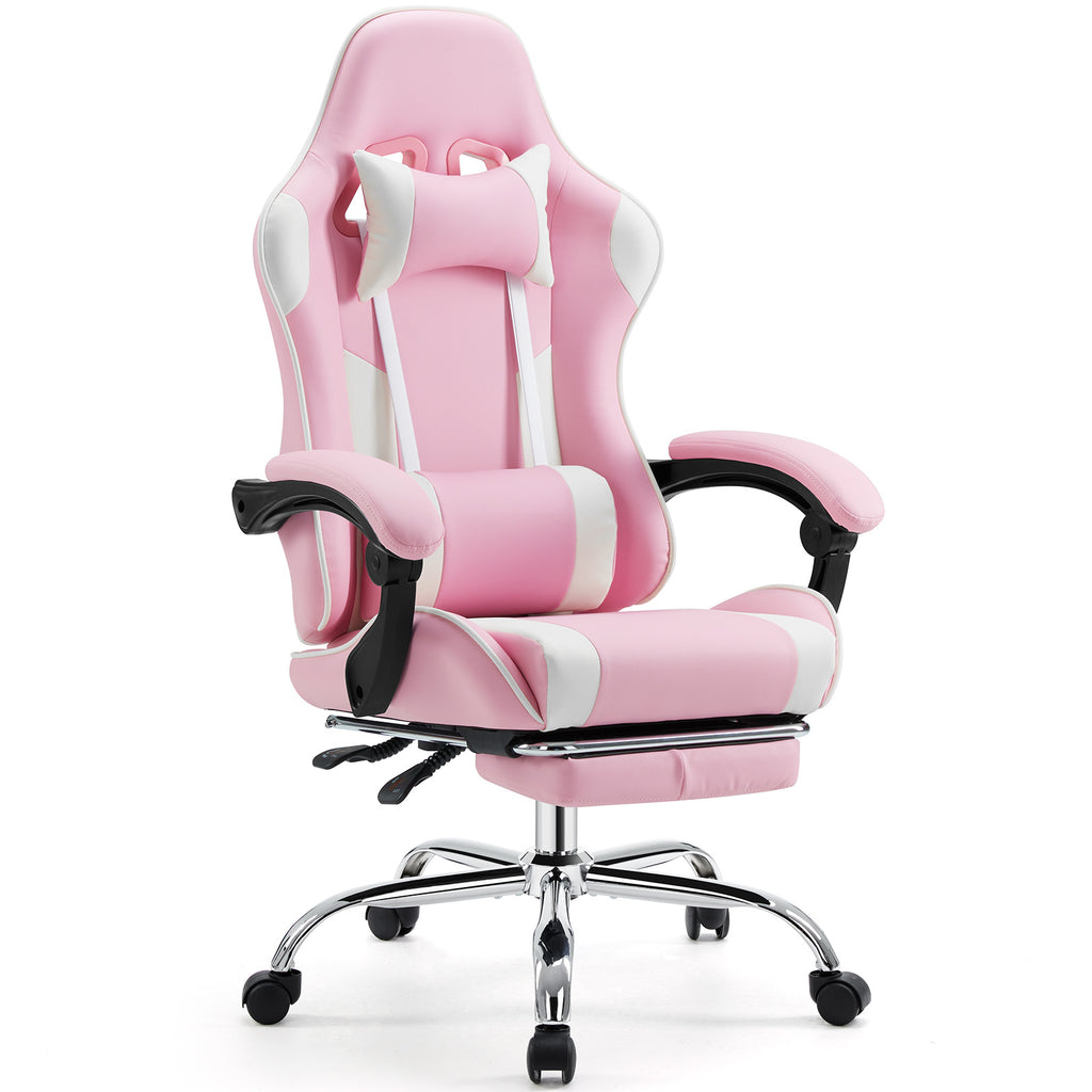 Ergonomic Gaming Chair – Reclining Racing Style with Lumbar & Headrest Support