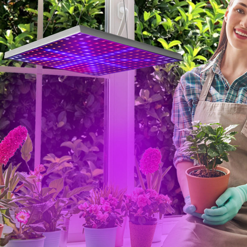 Full Spectrum LED Grow Light – 225 LEDs, 15W Hanging Plant Light