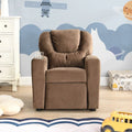 Kids Recliner Chair with Cup Holders – Upholstered Toddler Couch & Lounger