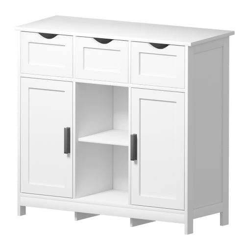 Wooden Storage Cabinet with Drawers & Shelves – Buffet, Coffee Bar & Living Room Cabinet