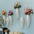 Ceramic Wall-Mounted Goldfish Vase – Modern Minimalist Home Decor Accent