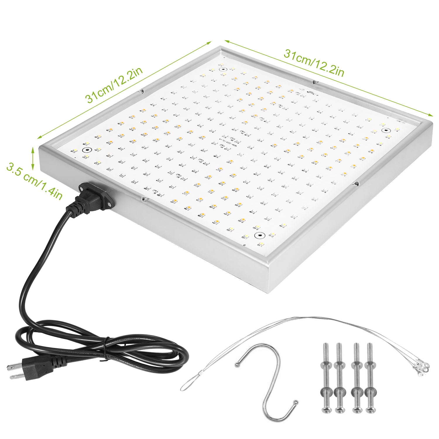 Full Spectrum LED Grow Light – 225 LEDs, 15W Hanging Plant Light