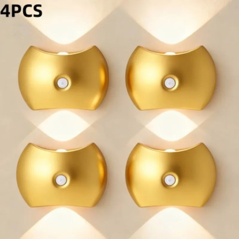 Rechargeable LED Wall Sconce – Motion Sensor, 3 Color Modes, Magnetic Mount (2-Pack)