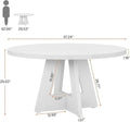 Modern White Dining Table – Seats 4, Compact Kitchen & Dining Room Table