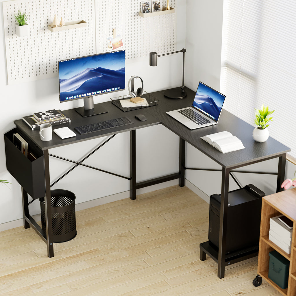 L-Shaped Computer Desk – Corner Gaming & Home Office Desk with Storage