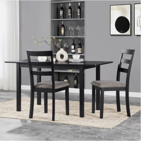 59" Extendable Dining Table – Seats 4–8, Modern Wood Kitchen & Office Table
