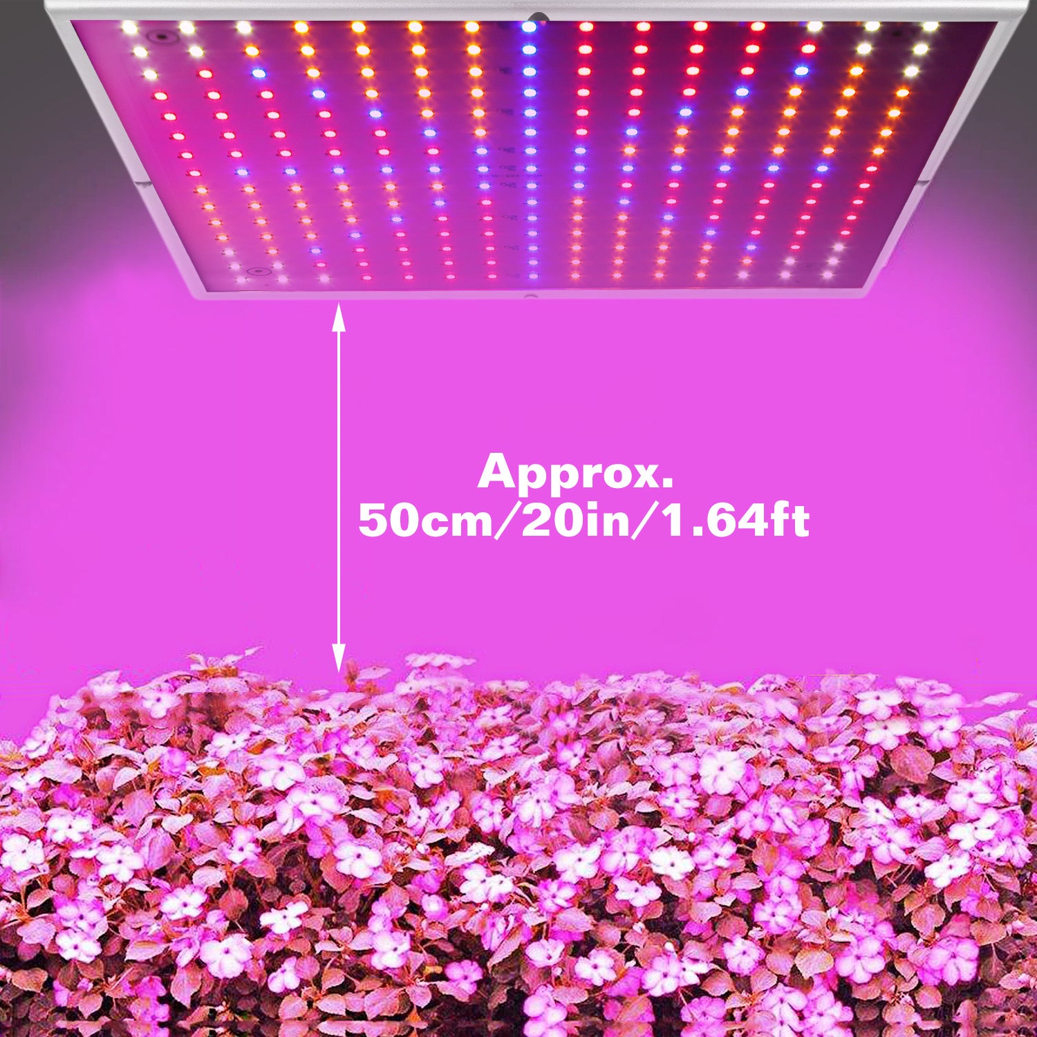 Full Spectrum LED Grow Light – 225 LEDs, 15W Hanging Plant Light