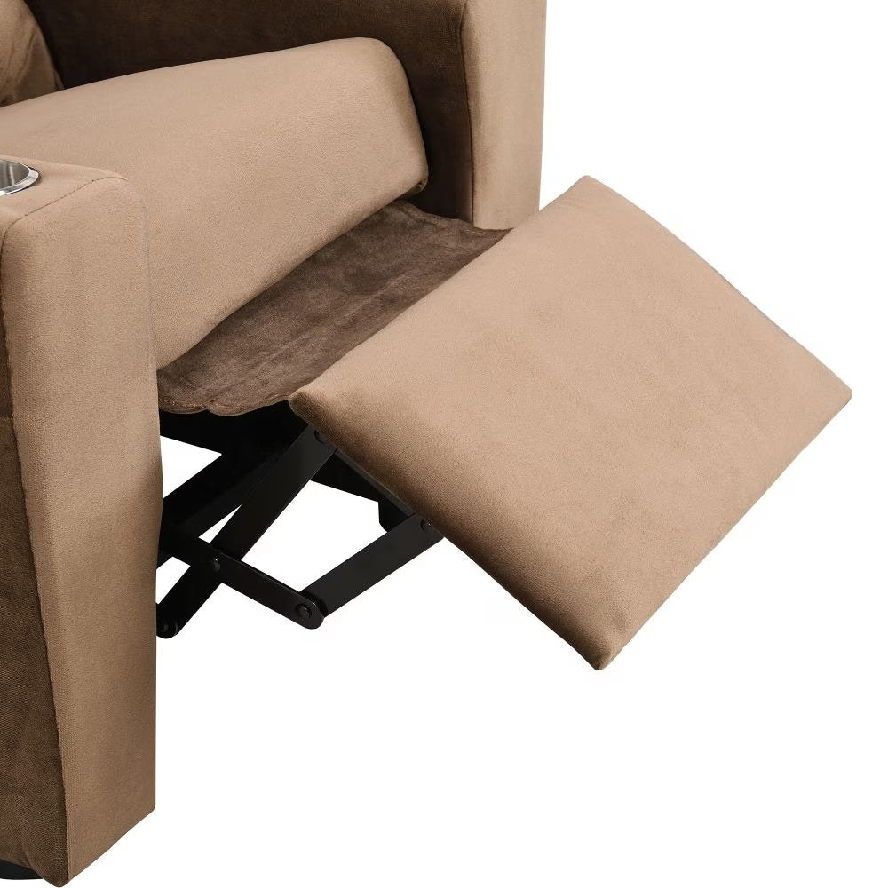 Kids Recliner Chair with Cup Holders – Upholstered Toddler Couch & Lounger