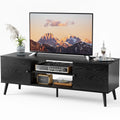 Modern TV Stand Cabinet – Fits Up to 60" TVs with Adjustable Shelving