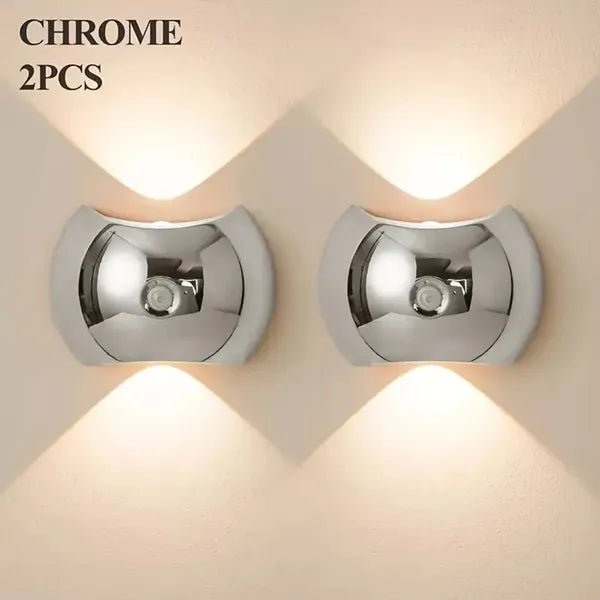 Rechargeable LED Wall Sconce – Motion Sensor, 3 Color Modes, Magnetic Mount (2-Pack)
