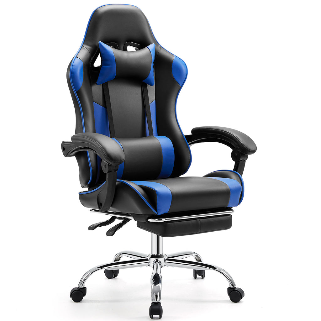 Ergonomic Gaming Chair – Reclining Racing Style with Lumbar & Headrest Support