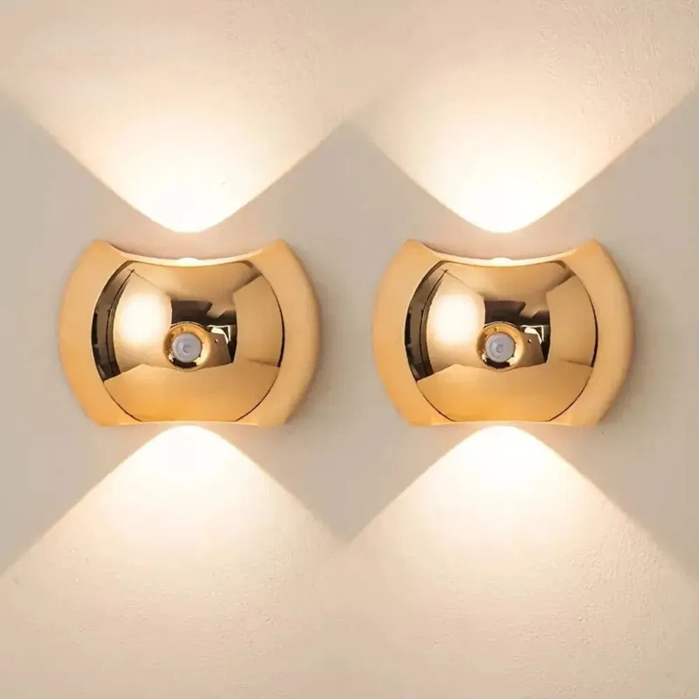 Rechargeable LED Wall Sconce – Motion Sensor, 3 Color Modes, Magnetic Mount (2-Pack)